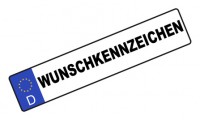 Wunschkennzeichen Kfz-Schild